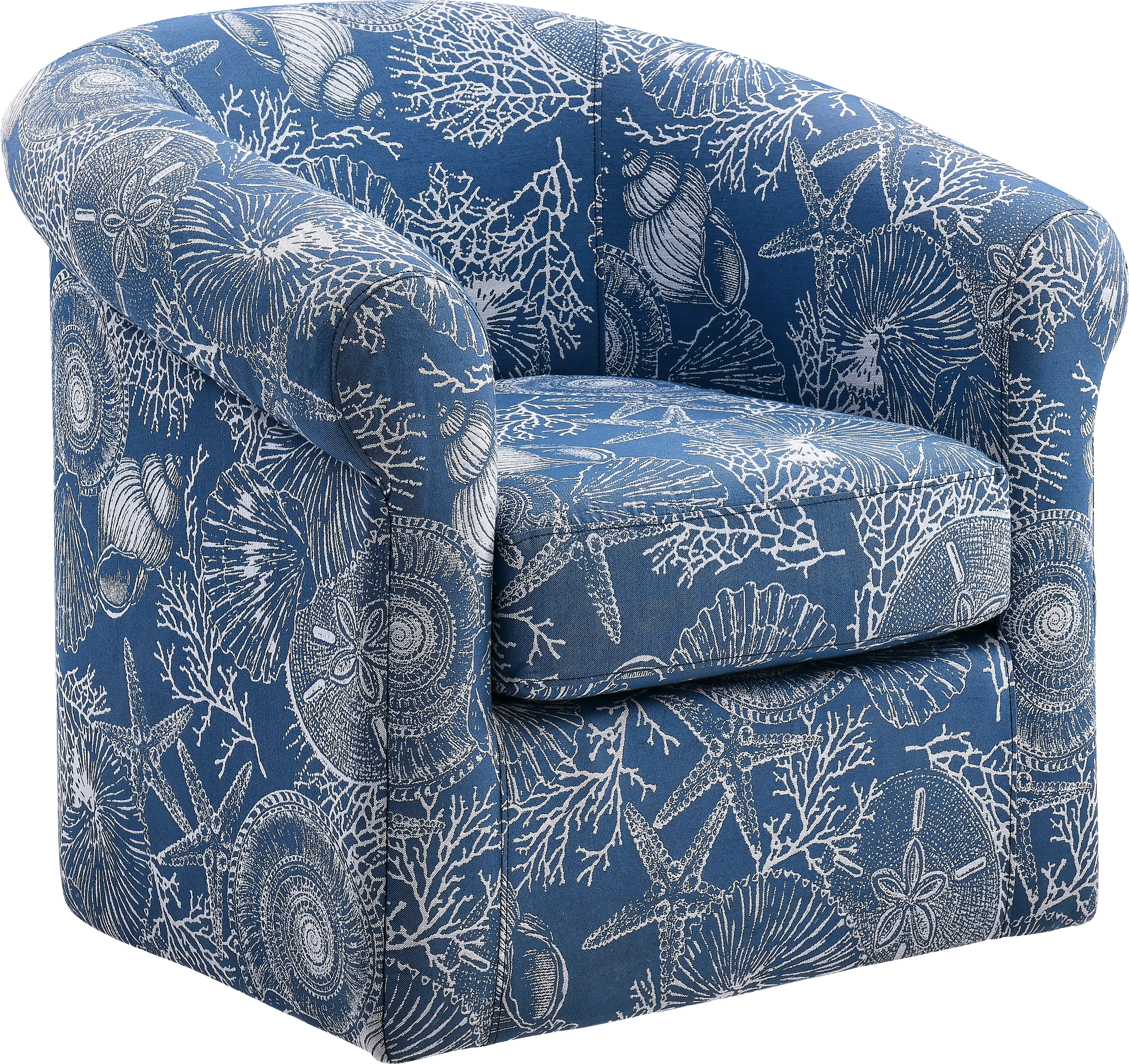 Tanith Blue Swivel Chair - Thumbnail - Image 1