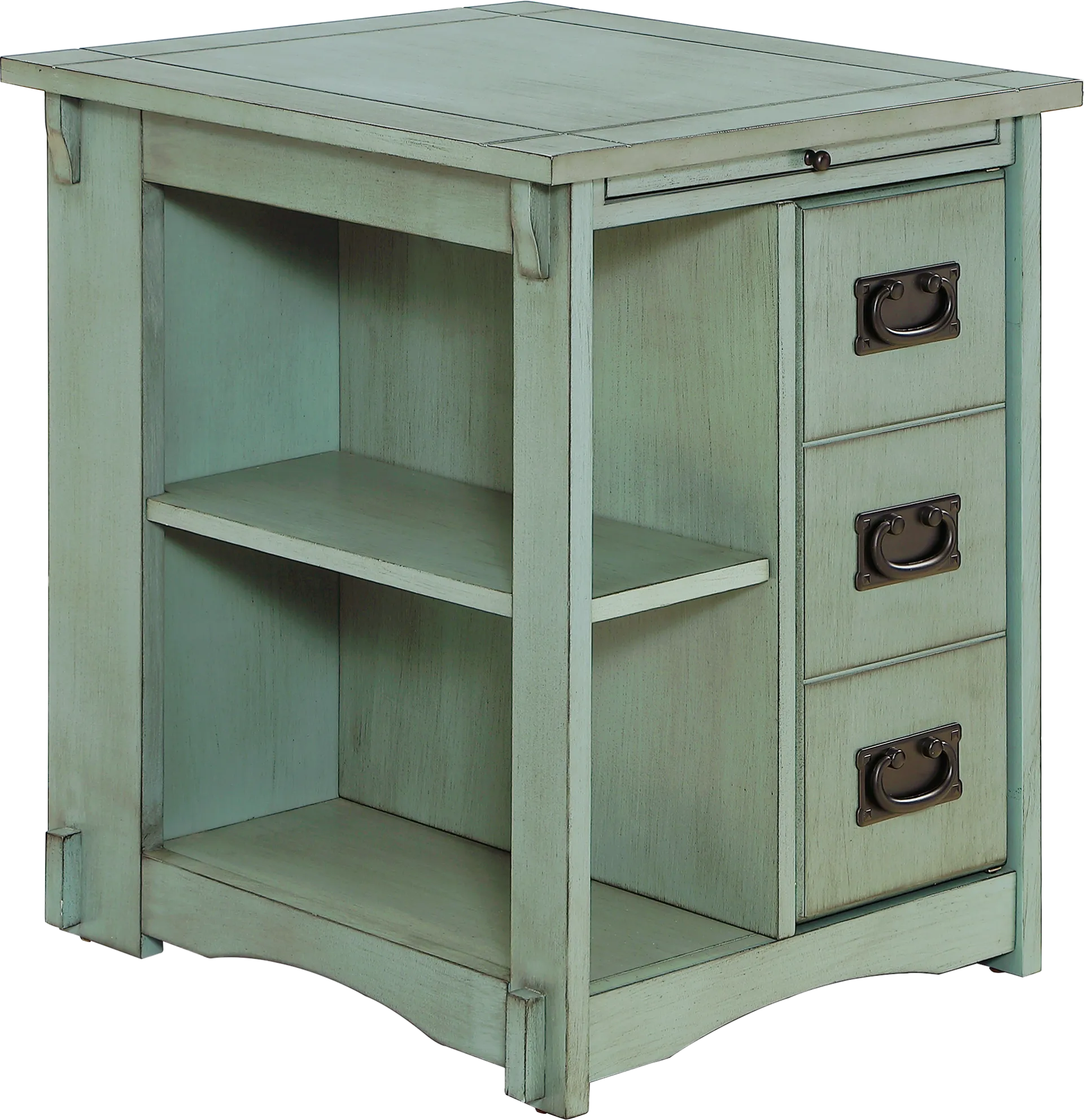 Ketura Teal End Table - Image 1