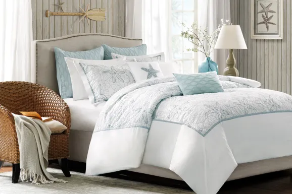 Muscatine White 3 Pc Full/Queen Duvet Set