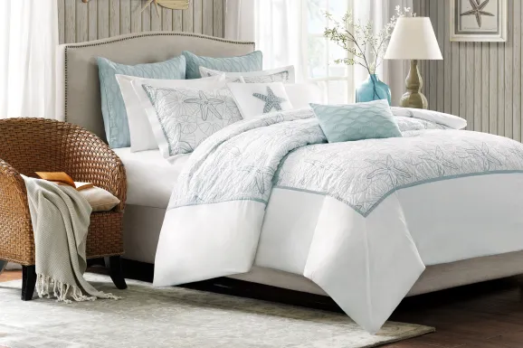 Muscatine White 3 Pc King Duvet Set