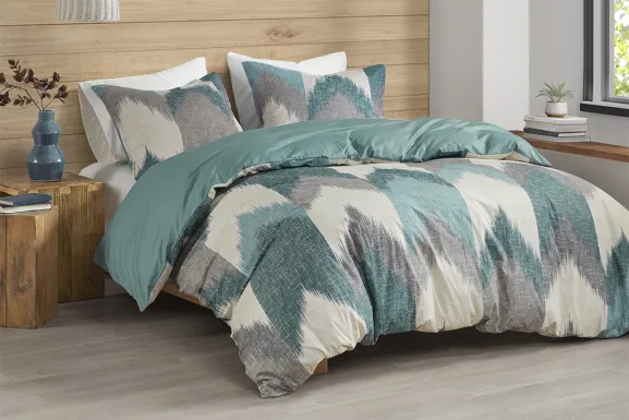 Petsire Blue 3 Pc Full/Queen Comforter Set