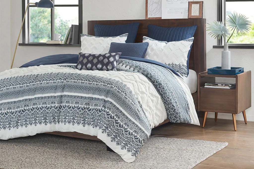 Poweshick Navy 3 Pc Full/Queen Comforter Set
