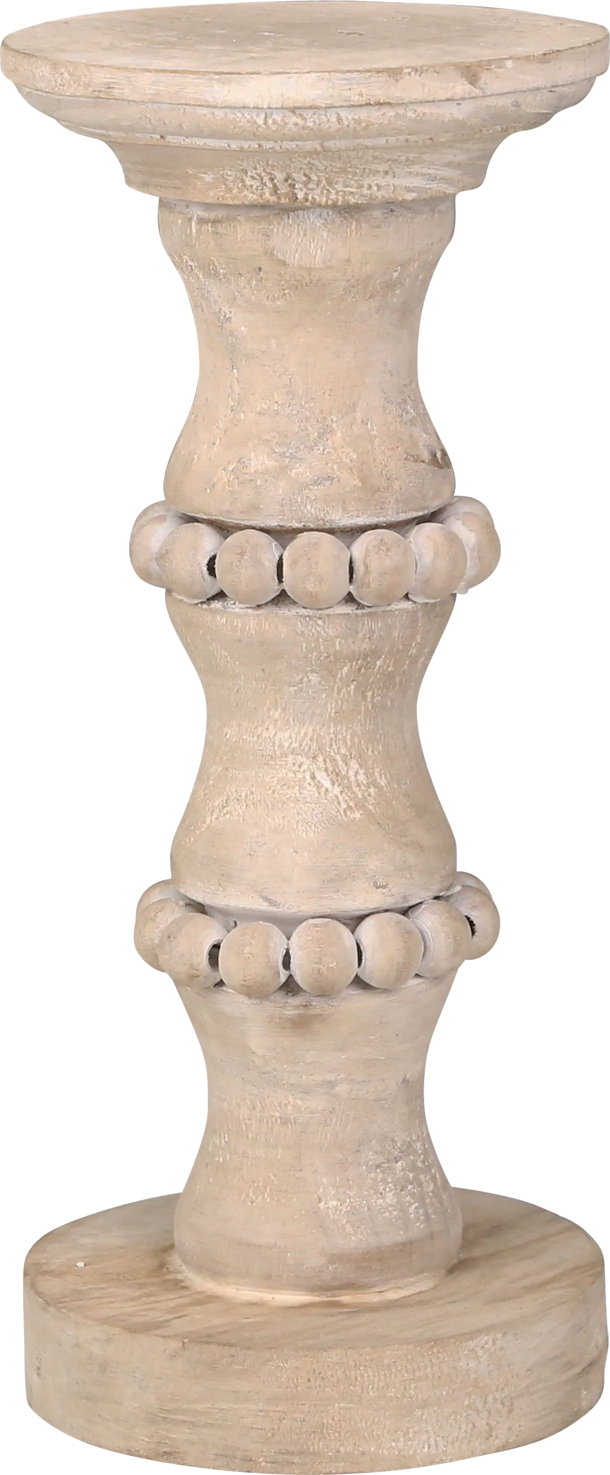 Wareingwood Beige Short Candle Holder - Image 1