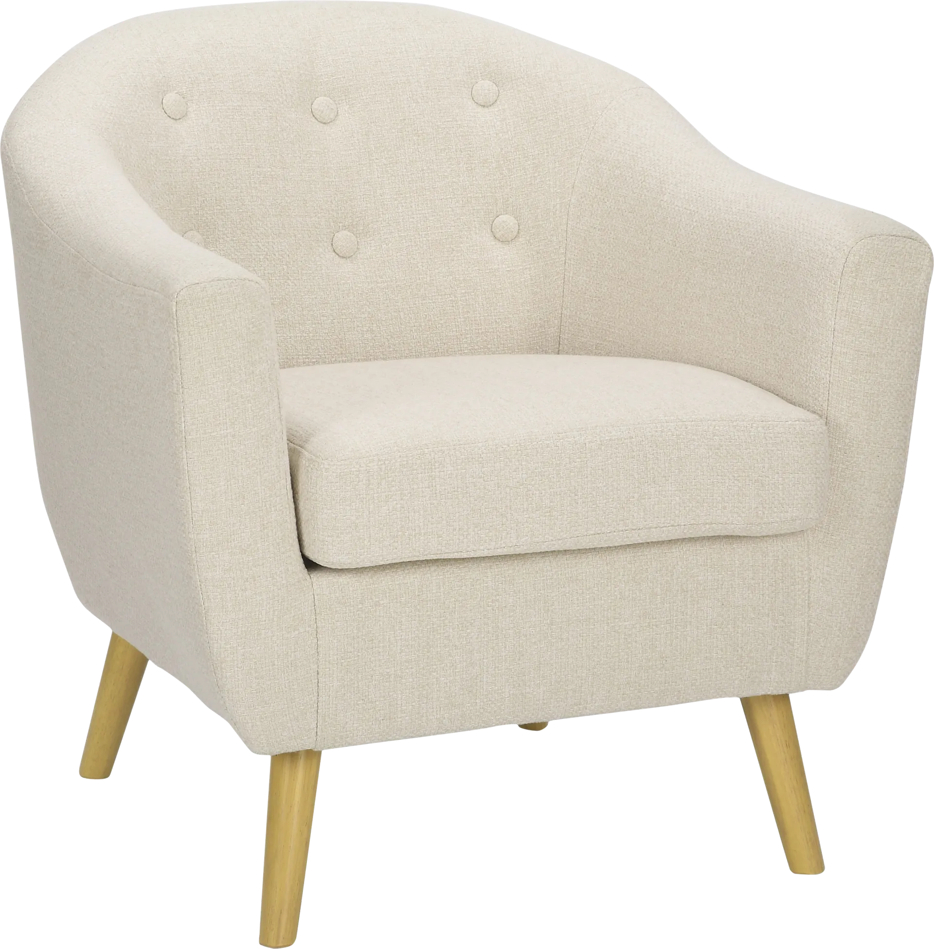 Violwell Cream Accent Chair - Image 1