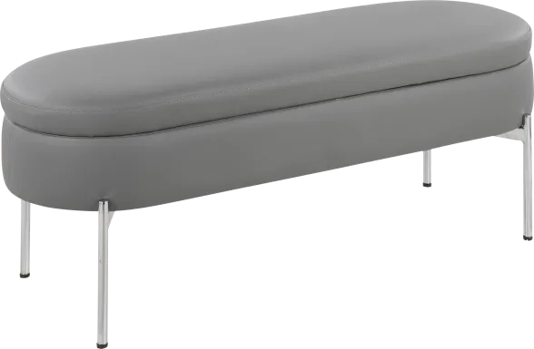 Avastele Gray Accent Bench