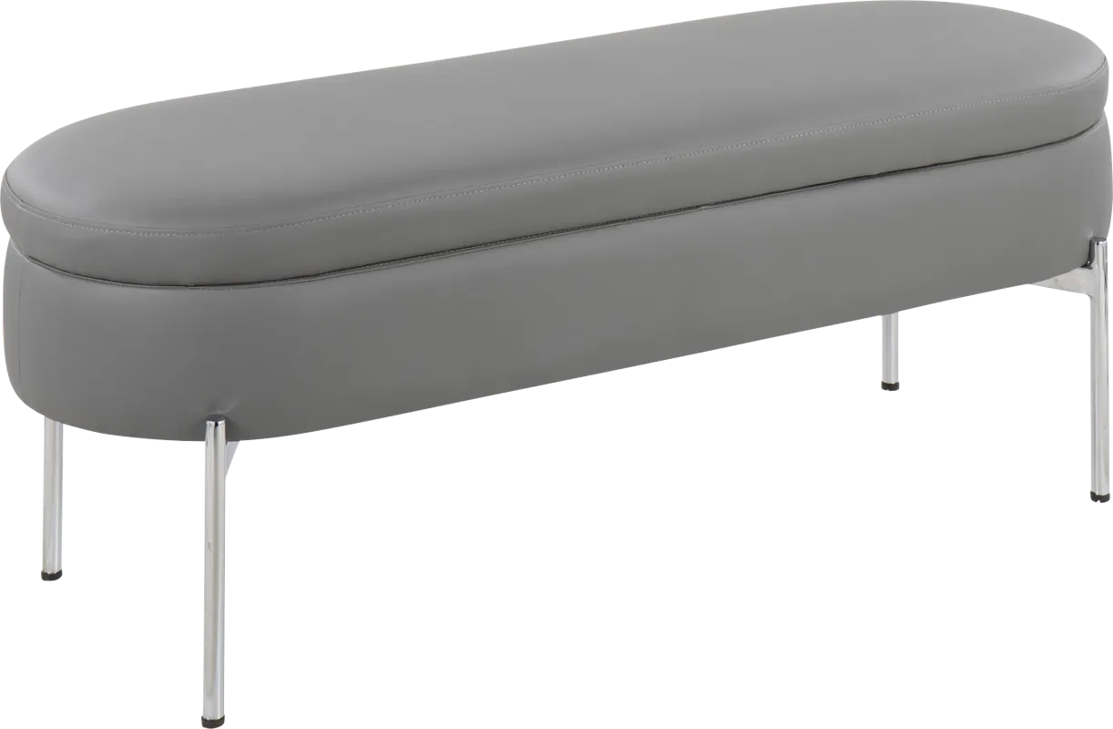 Avastele Gray Accent Bench