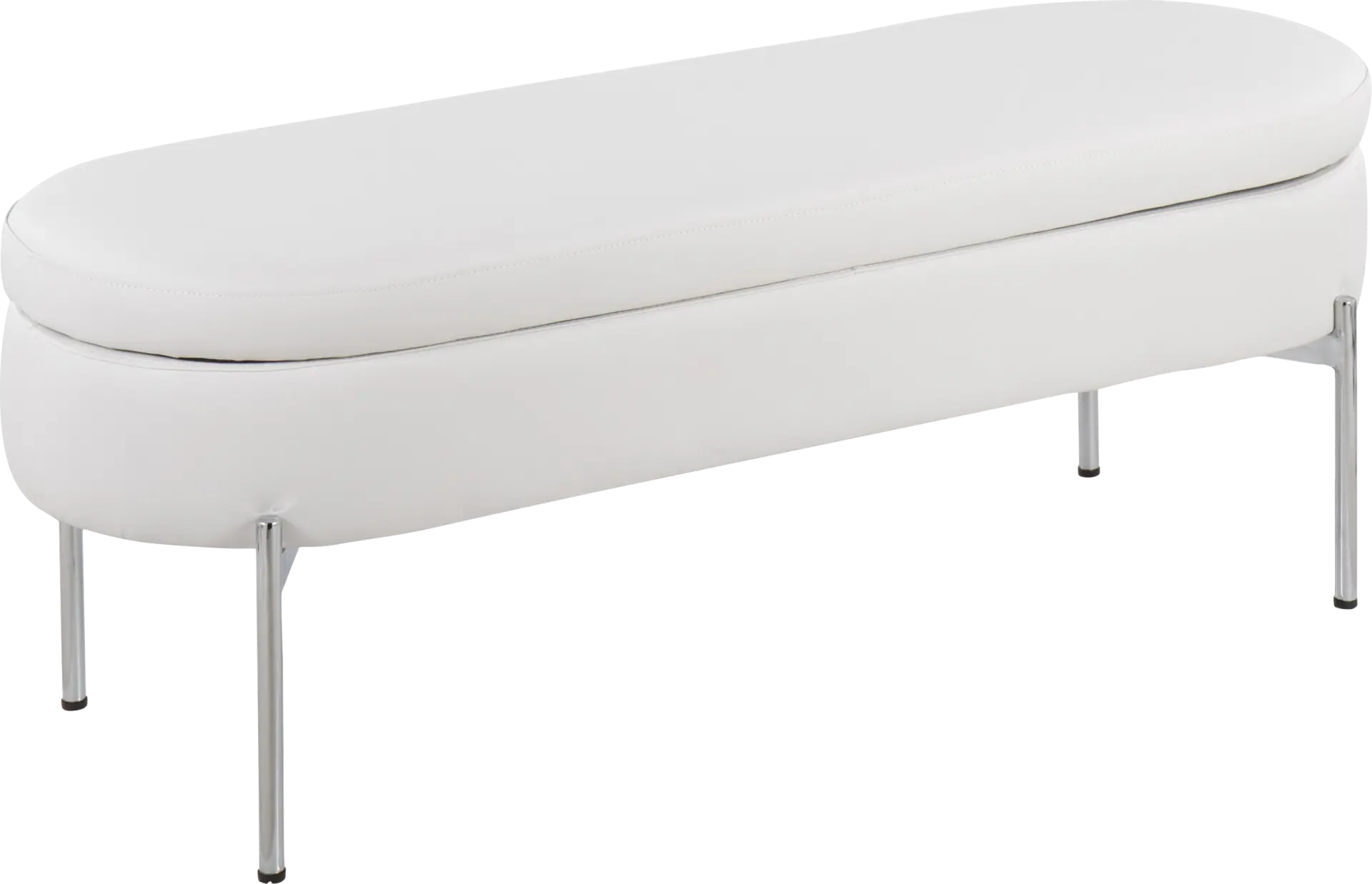 Avastele White Accent Bench