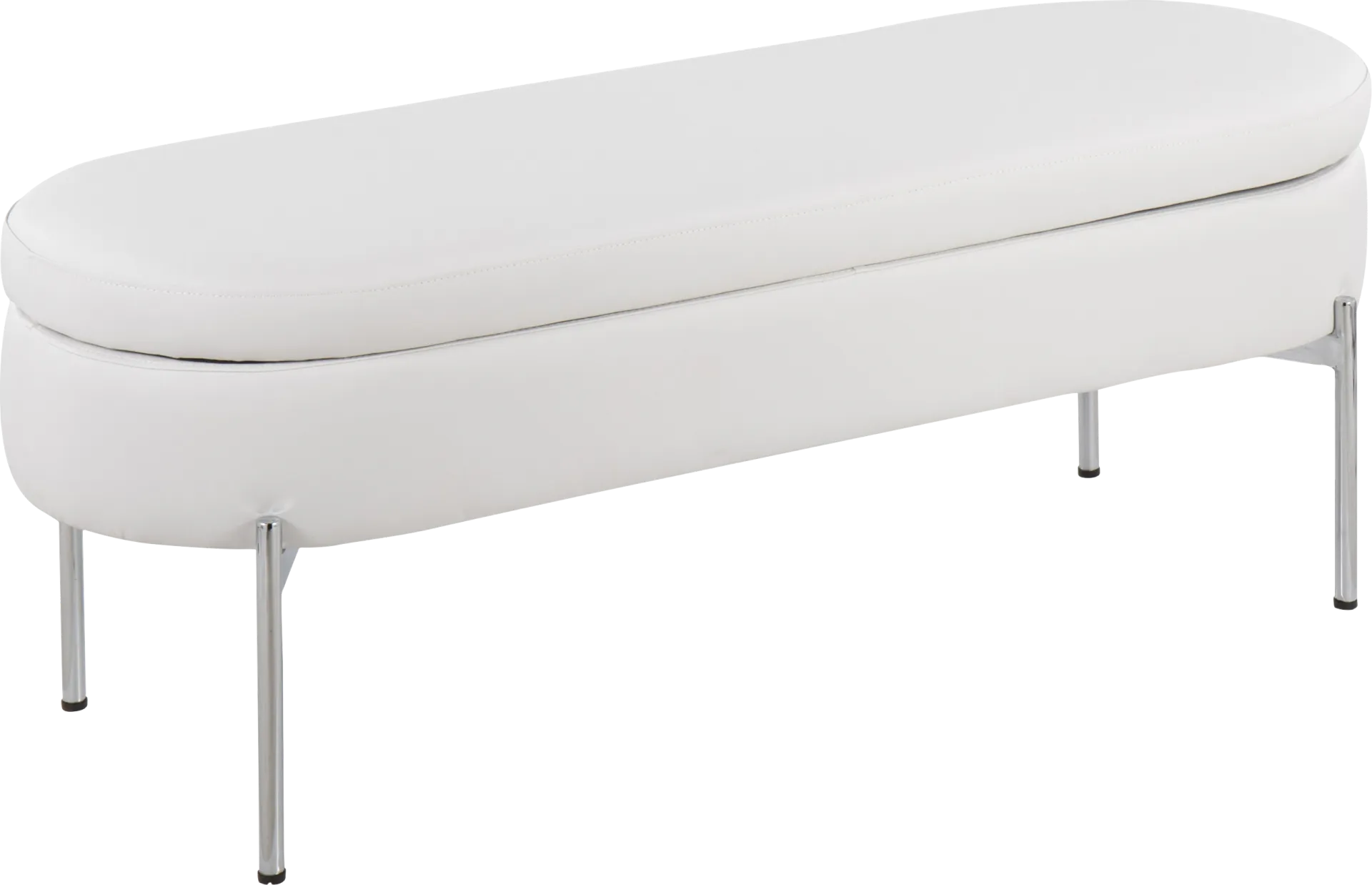 Avastele White Accent Bench - Image 1
