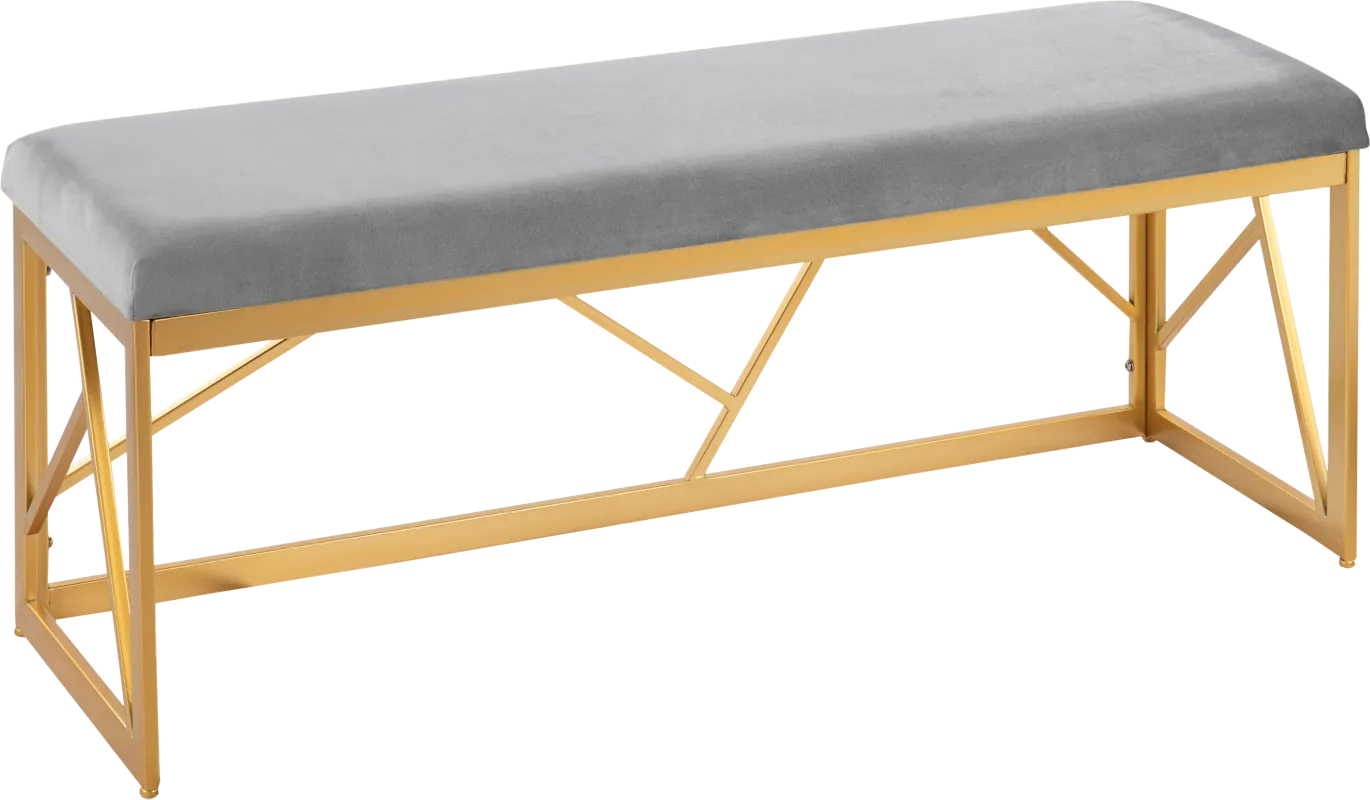 Belino I Gray Accent Bench