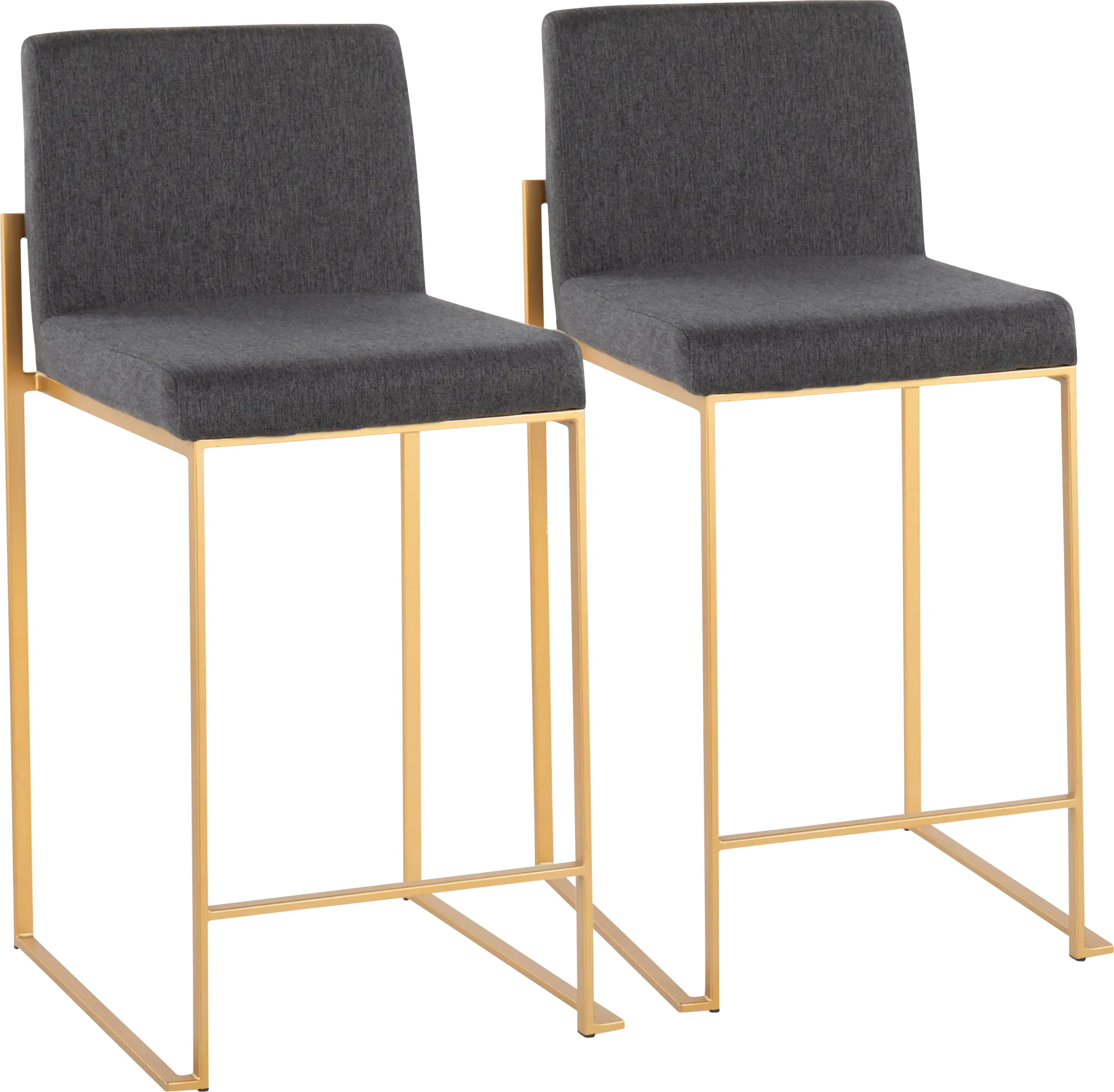 Leserna I Charcoal Counter Height Stool, Set of 2