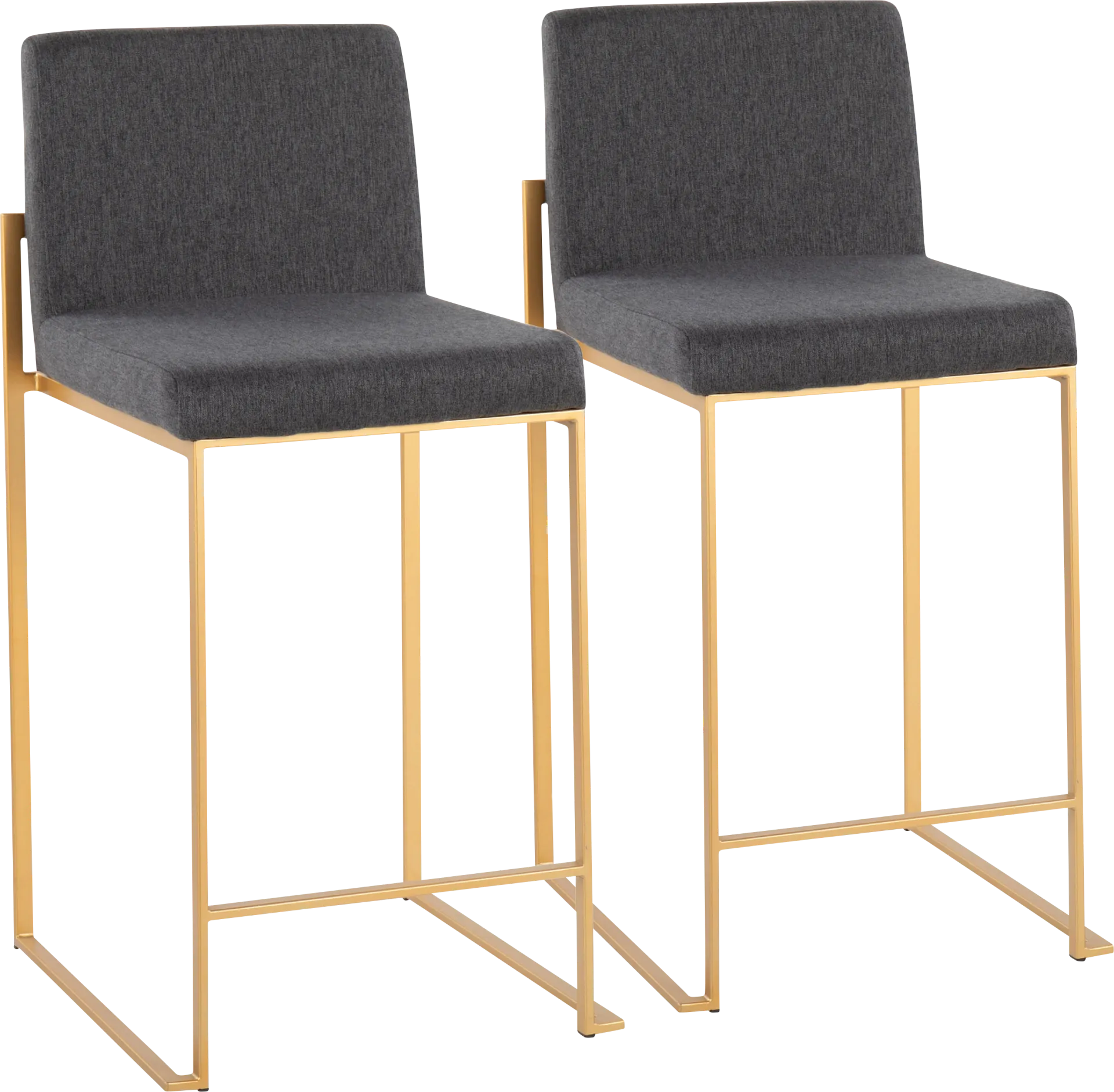 Leserna I Charcoal Counter Height Stool, Set of 2 - Image 1