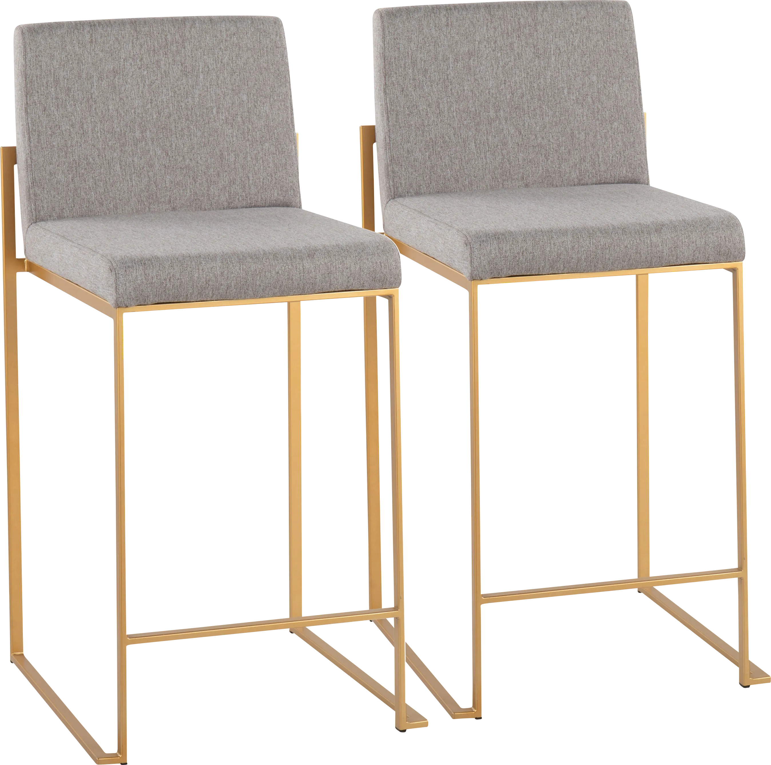 Leserna I Gray Counter Height Stool, Set of 2 - Thumbnail - Image 1