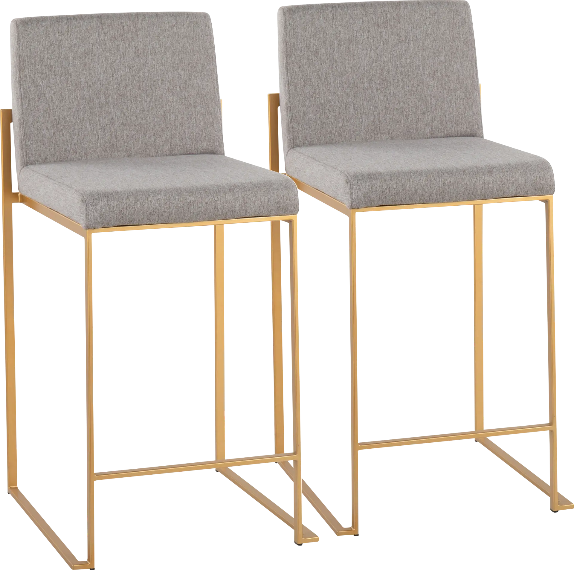Leserna I Gray Counter Height Stool, Set of 2