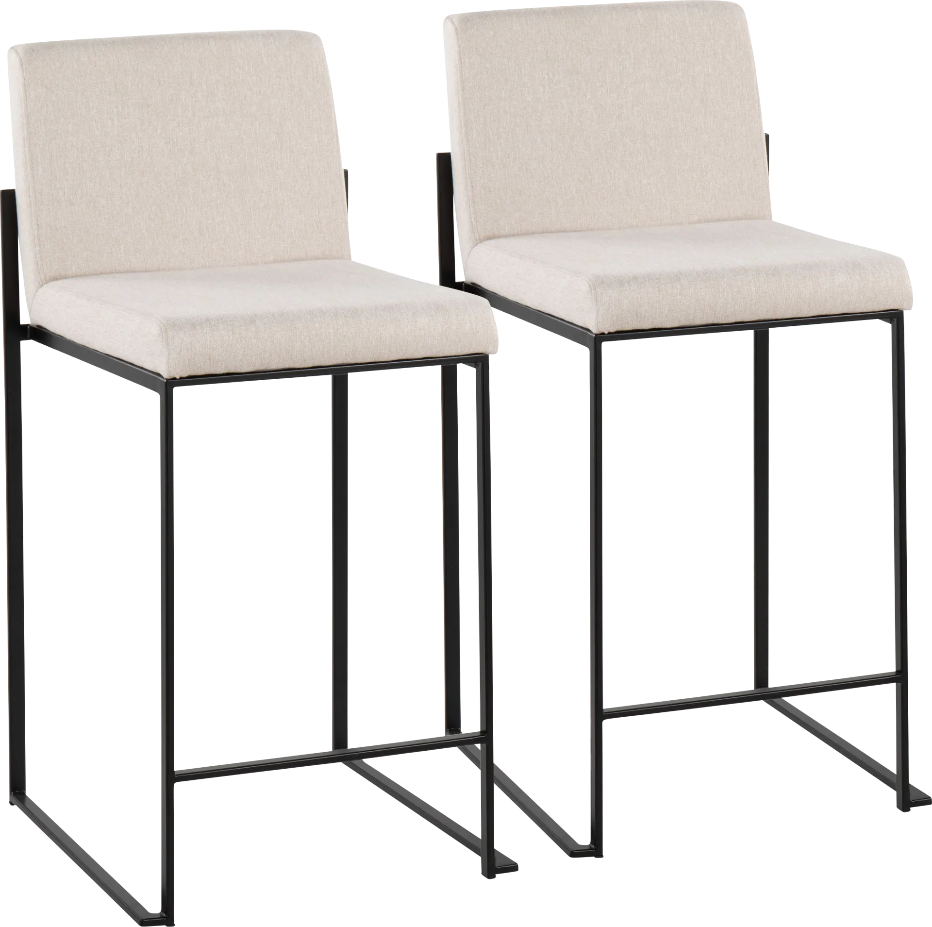 Leserna III Beige Counter Height Stool, Set of 2 - Image 1