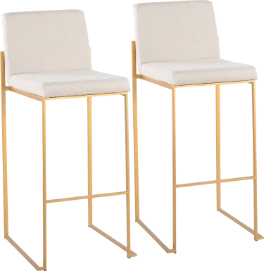 Arelane I Beige Barstool, Set of 2