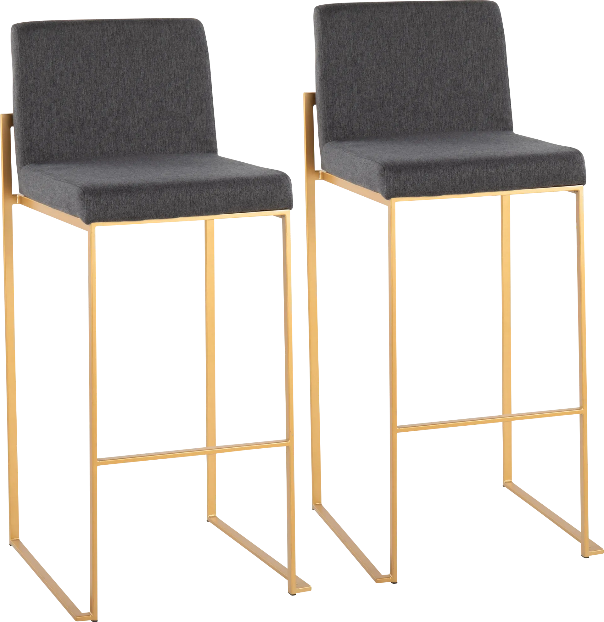 Arelane I Charcoal Barstool, Set of 2 - Image 1