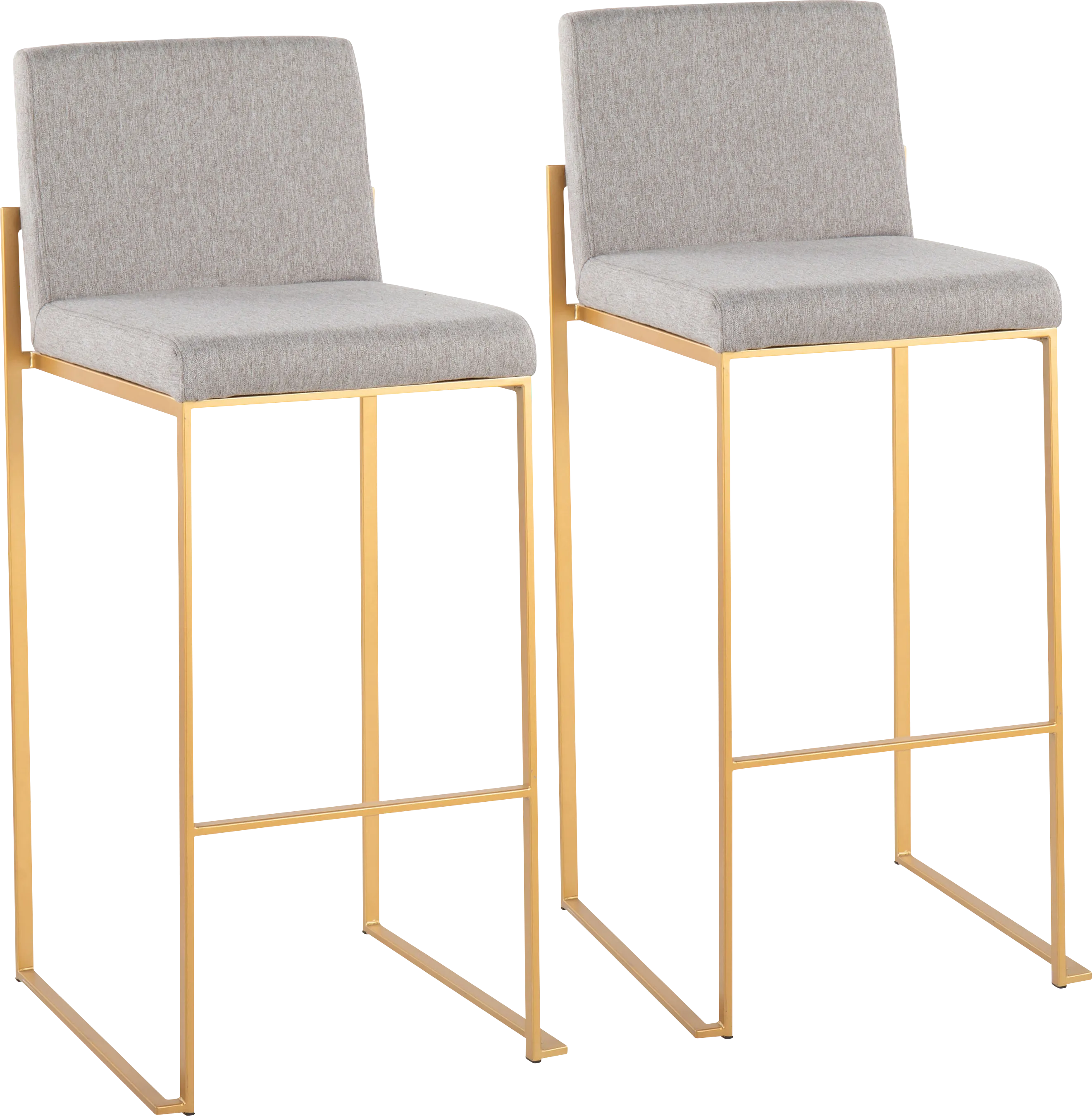 Arelane I Gray Barstool, Set of 2 - Thumbnail - Image 1