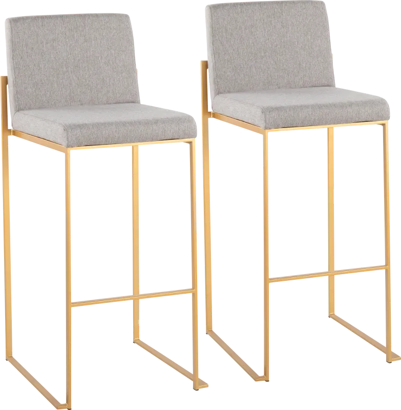 Arelane I Gray Barstool, Set of 2