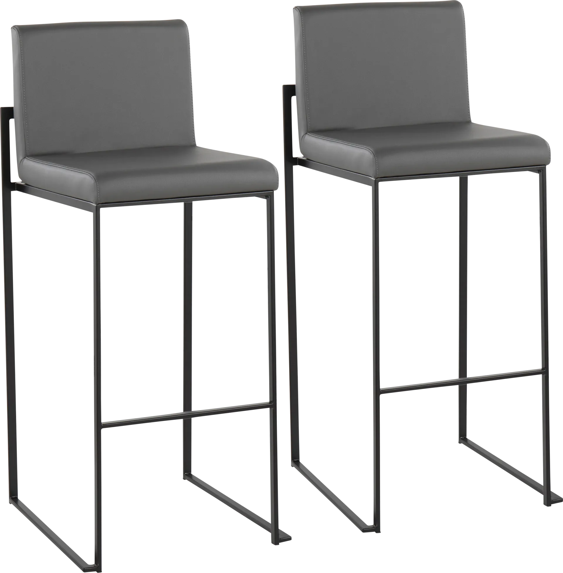 Arelane III Dark Gray Barstool, Set of 2 - Image 1
