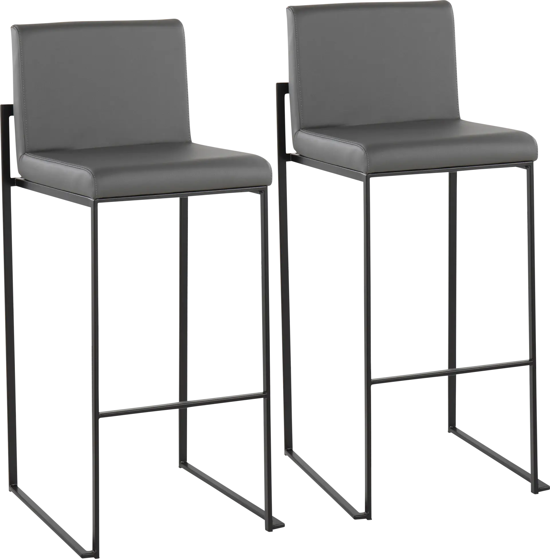 Arelane III Dark Gray Barstool, Set of 2