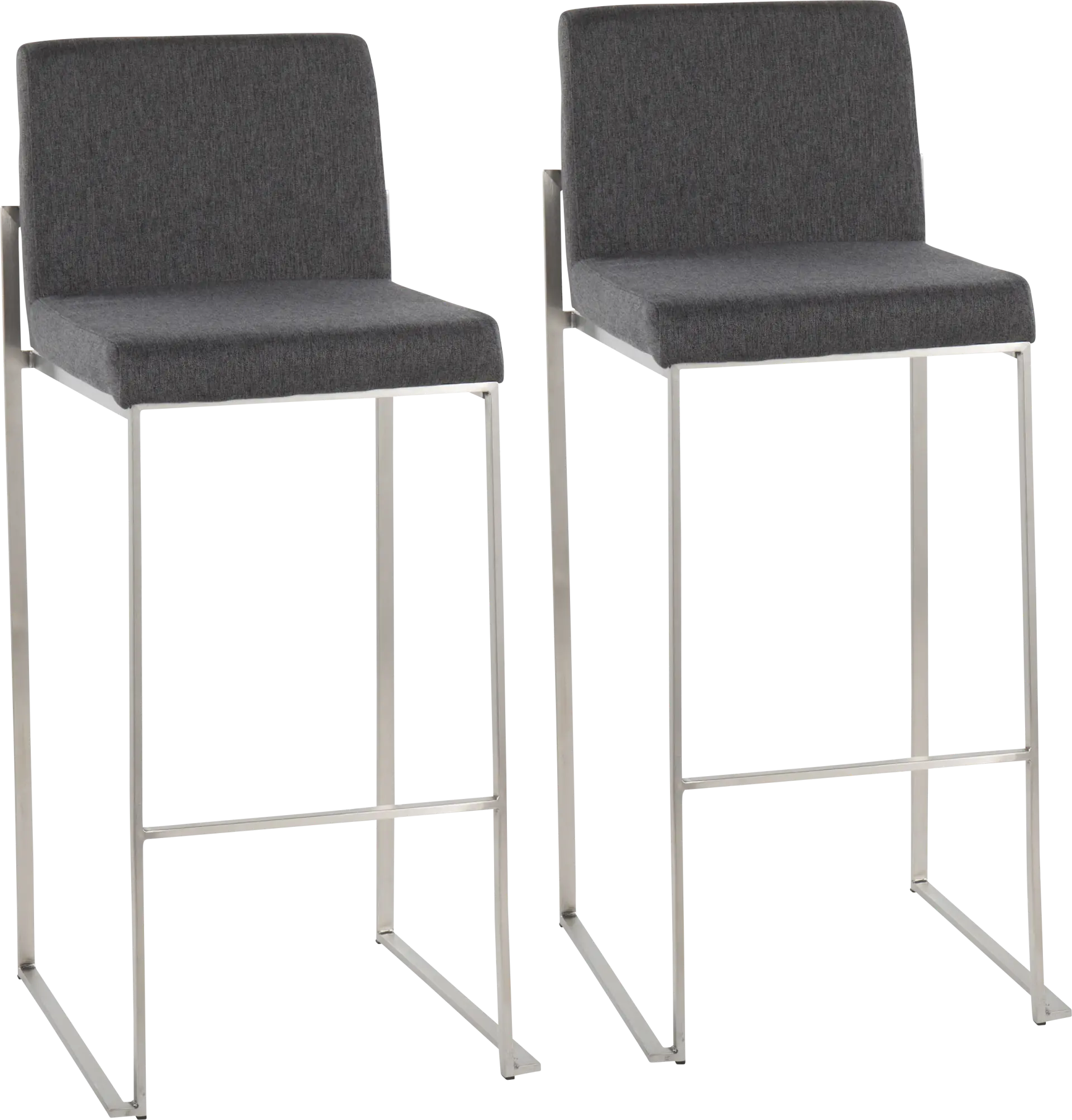 Avella Ann Charcoal Barstool, Set of 2