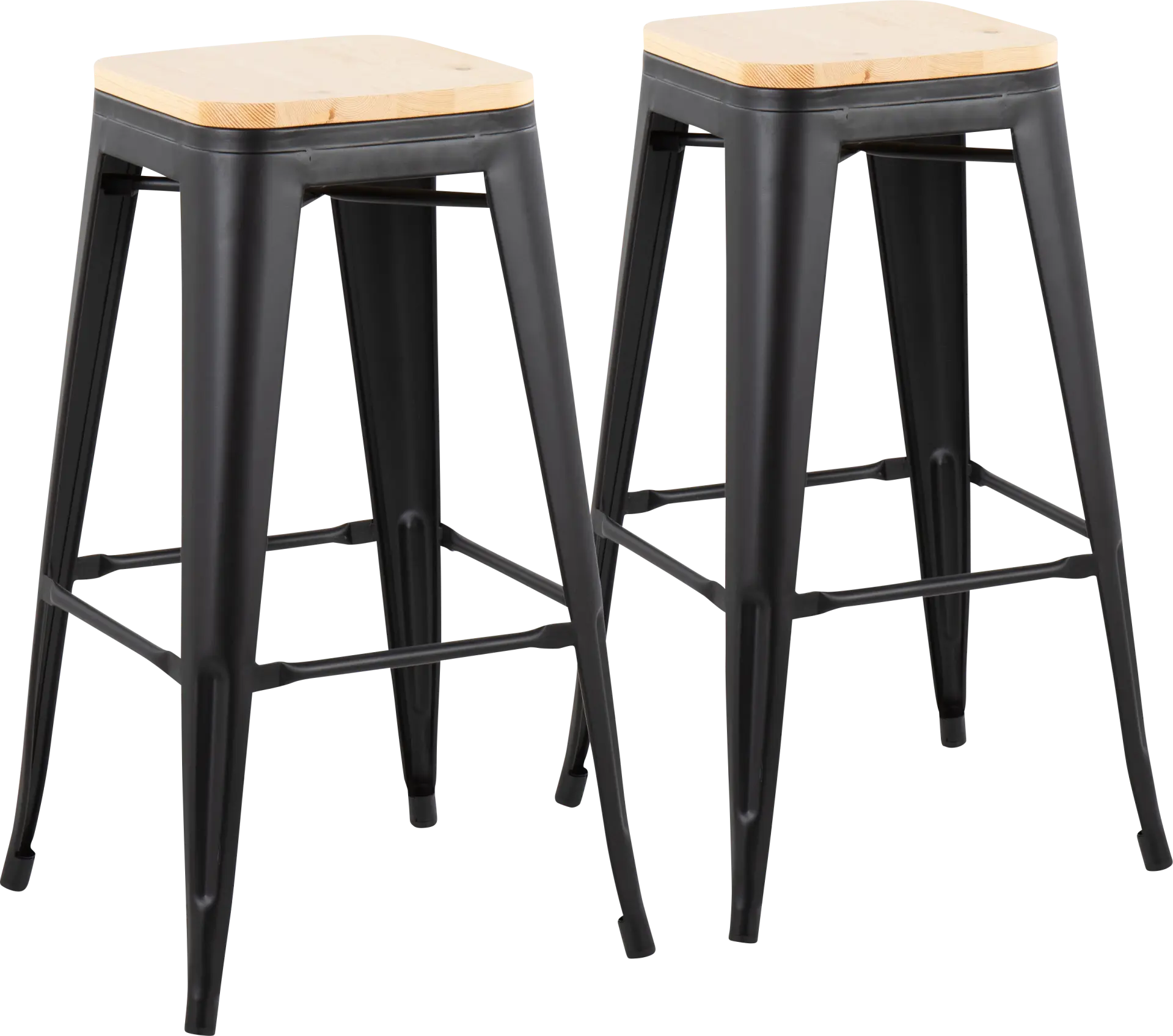 Aneolo I Natural Barstool, Set of 2