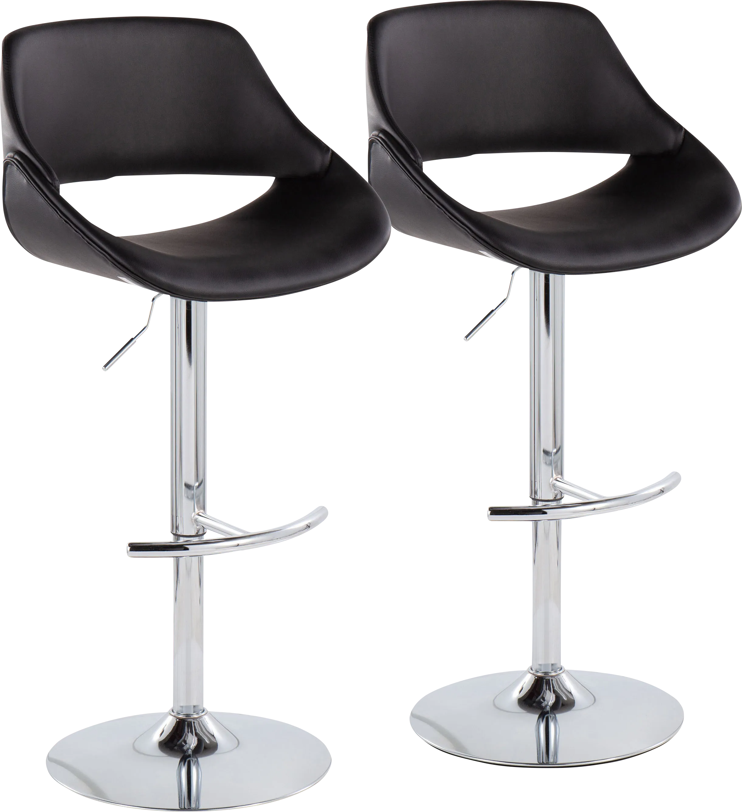 Astorel Black Barstool, Set of 2 - Thumbnail - Image 1