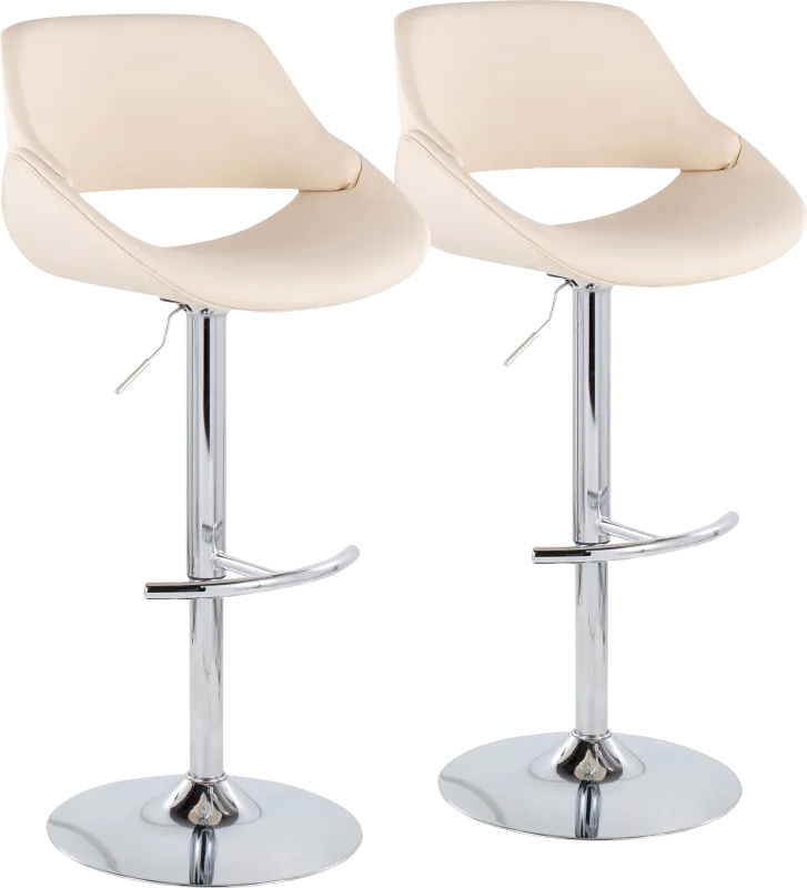 Astorel Cream Barstool, Set of 2