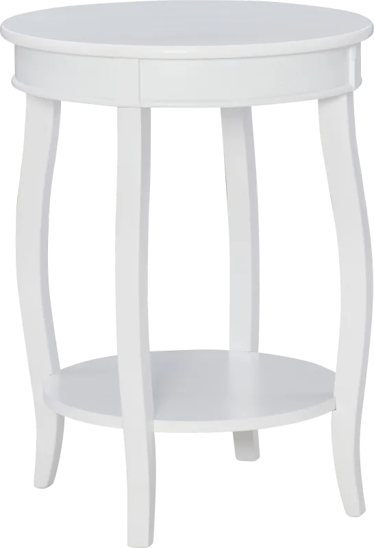 Kids Maliory White Accent Table