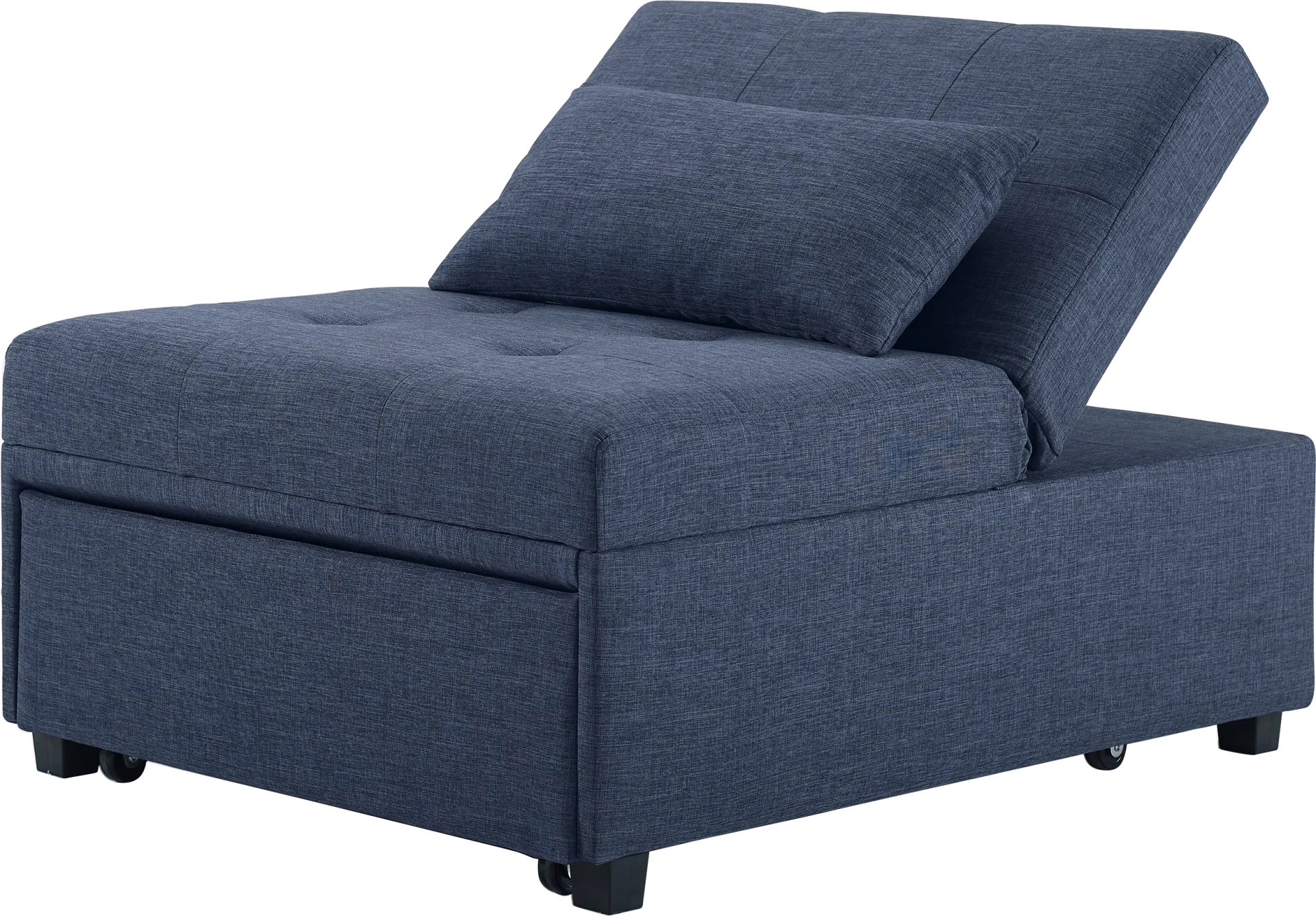 Kids Jaxton Blue Convertible Chair - Image 1