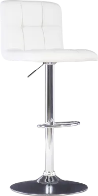 Cerics White Desk Stool