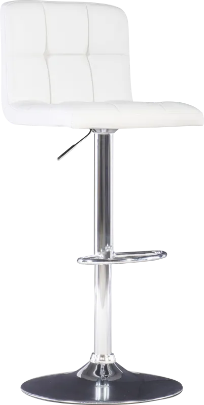 Cerics White Desk Stool