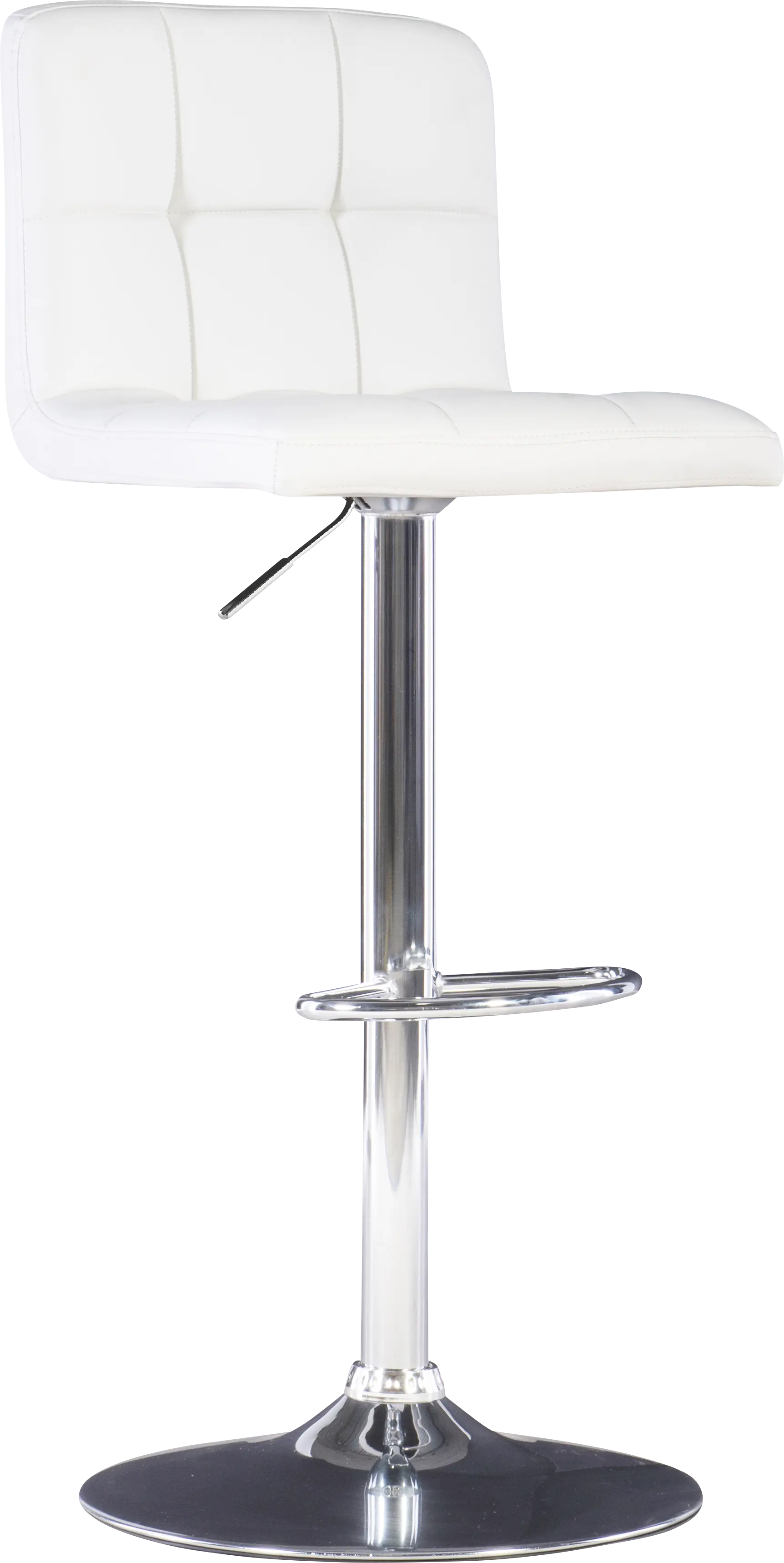 Cerics White Desk Stool