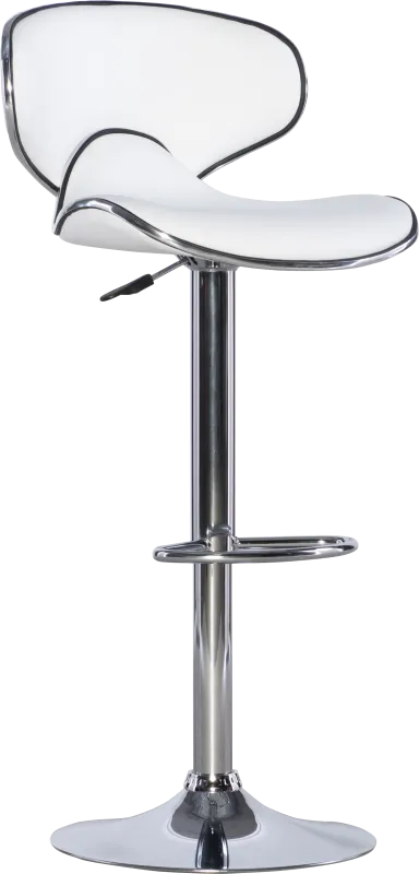 Moeta White Desk Stool
