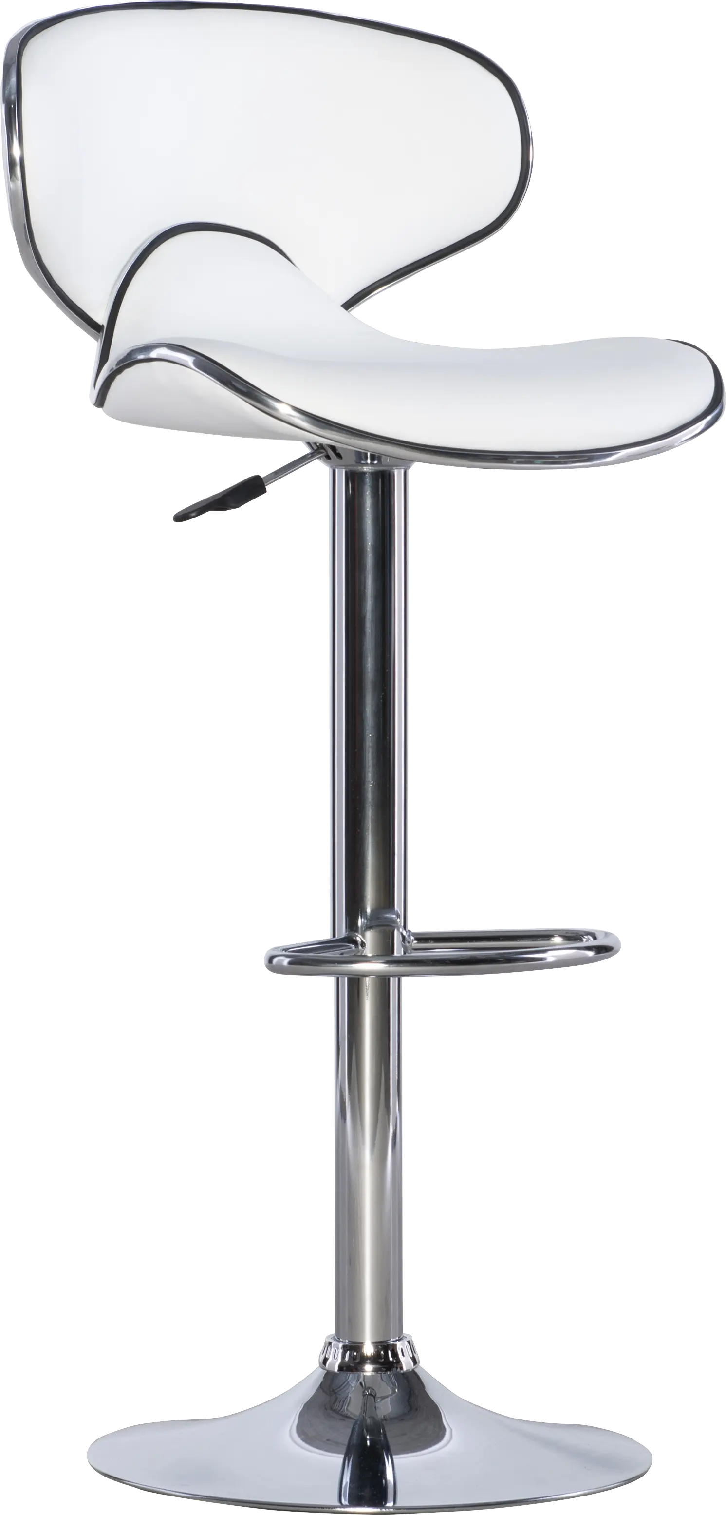 Moeta White Desk Stool
