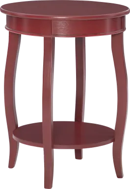 Kids Maliory Red Accent Table