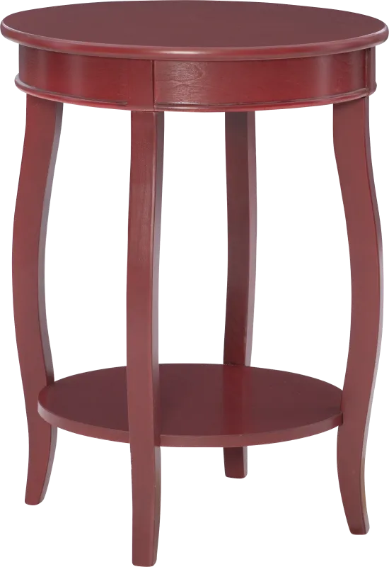 Kids Maliory Red Accent Table