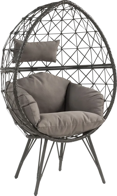 Outdoor Zaelan Black Egg Chair