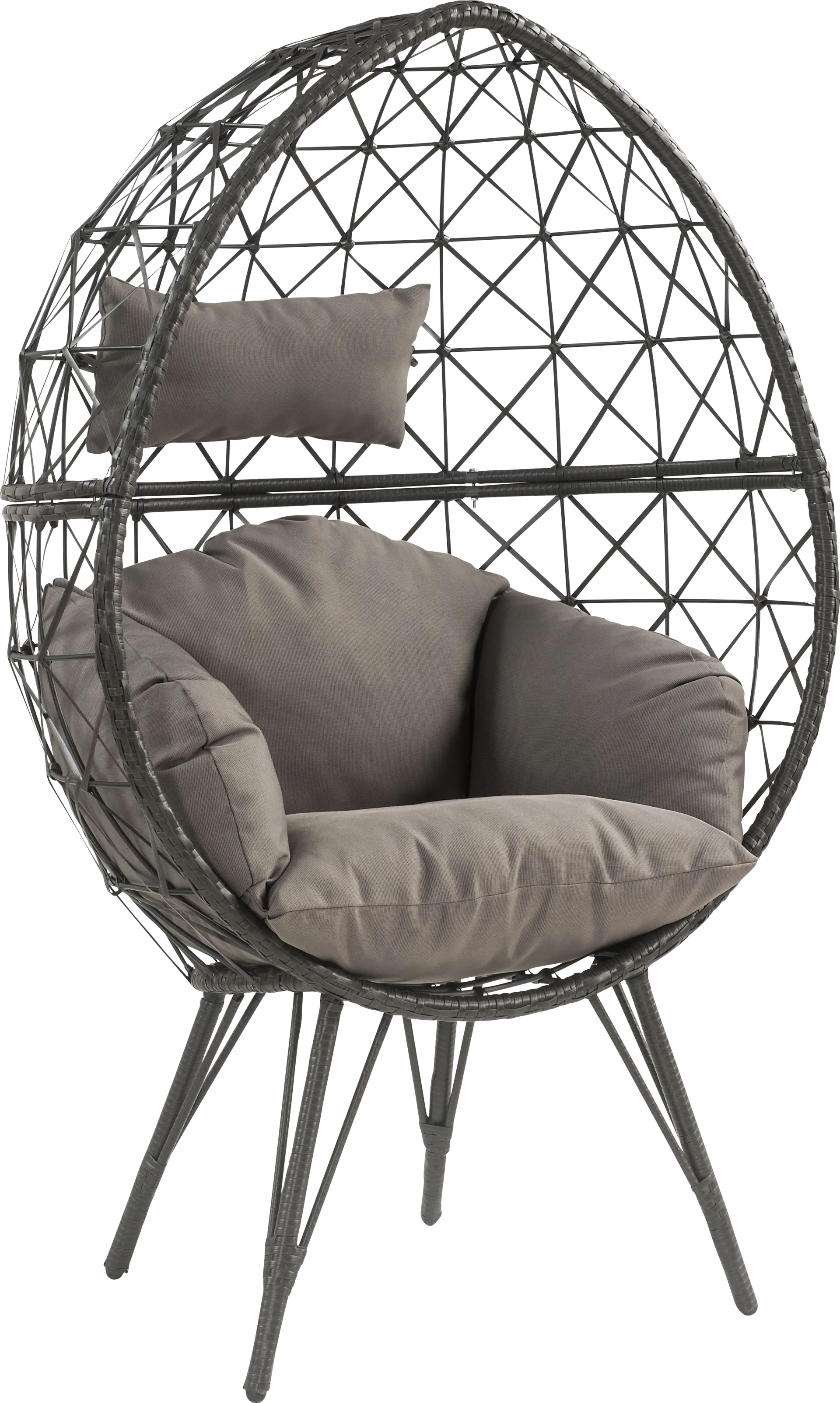 Outdoor Zaelan Black Egg Chair - Image 1