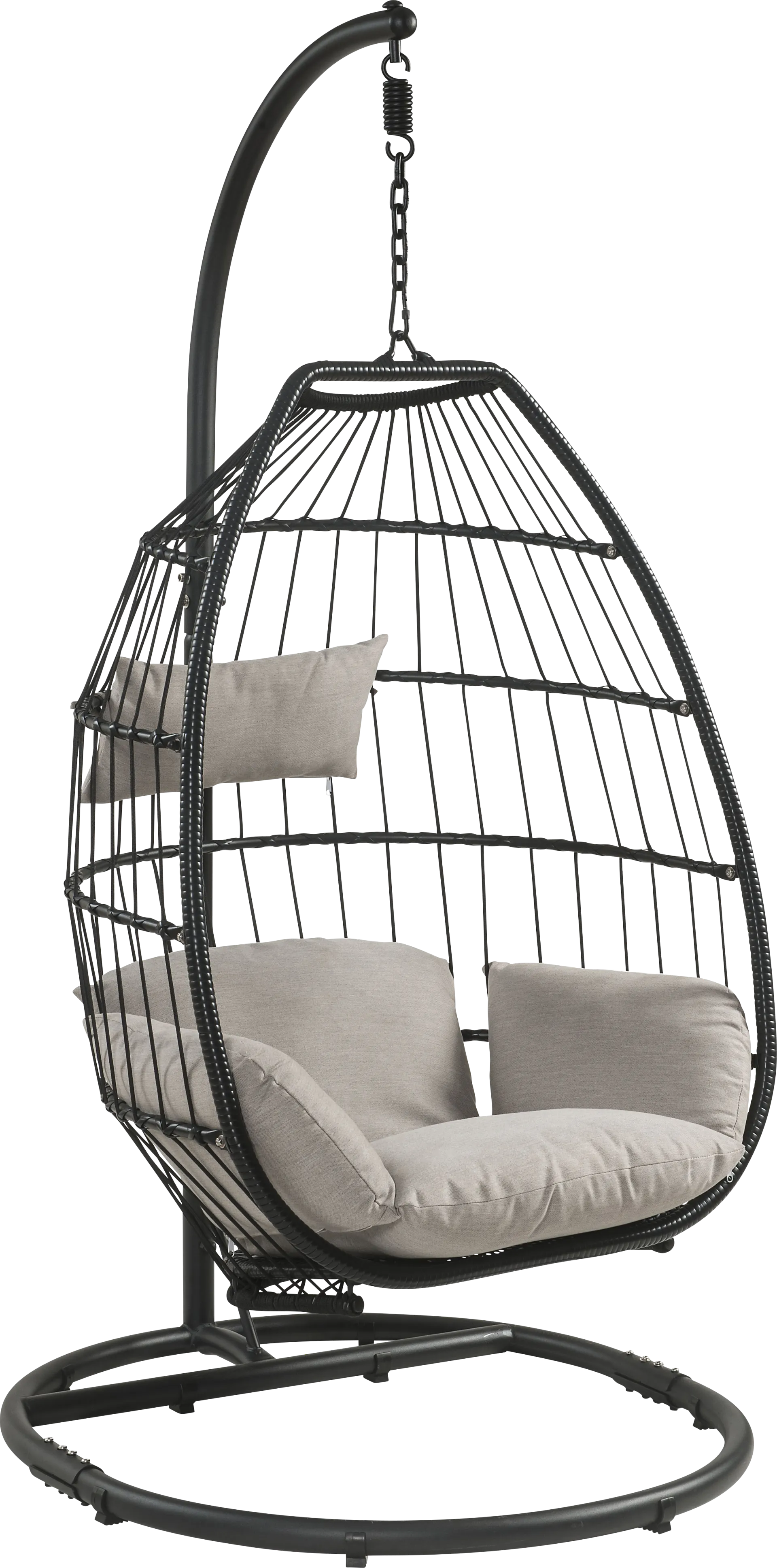 Outdoor Lolannen Black Hanging Chair - Image 1
