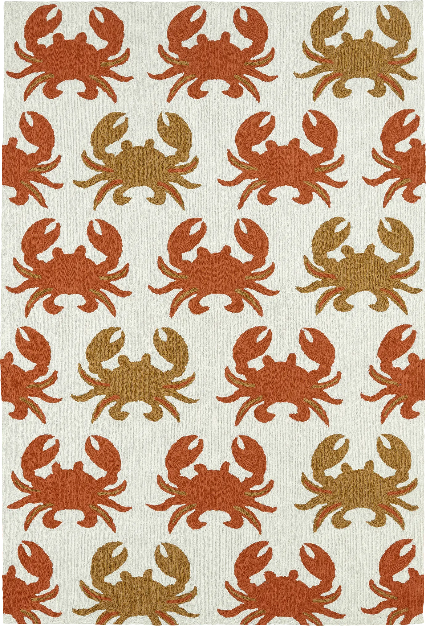 Highland Beach Orange 3' x 5' Indoor/Outdoor Rug