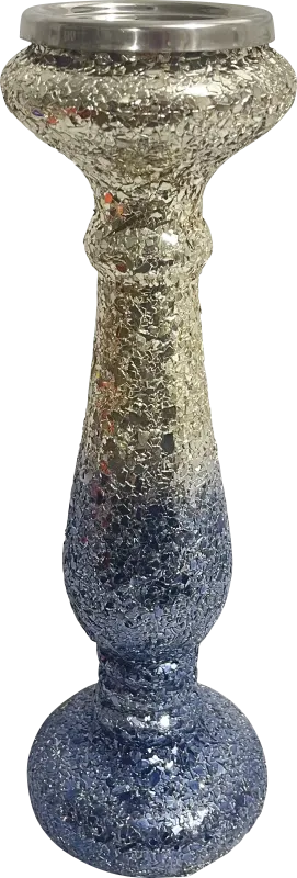 Lauramac Blue Large Candle Holder