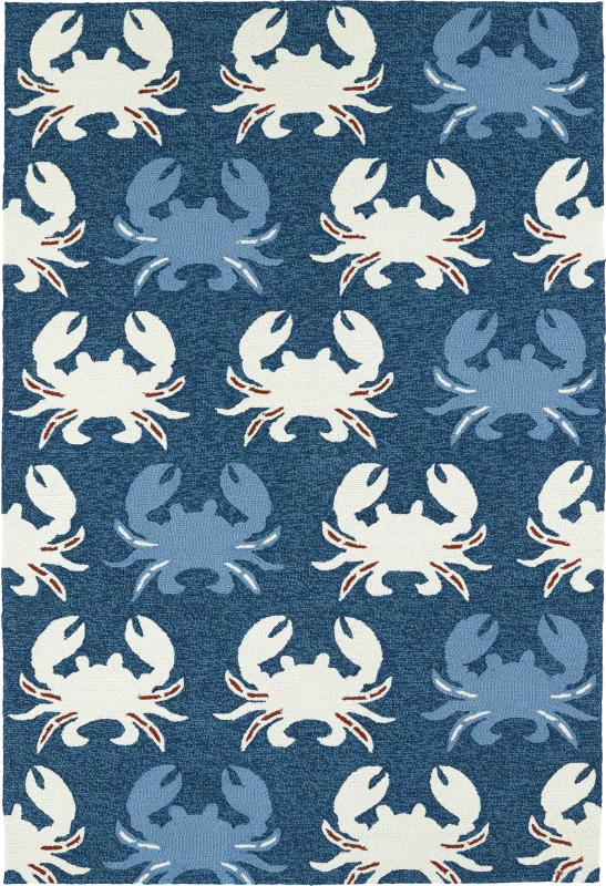 Highland Beach Blue 3' x 5' Indoor/Outdoor Rug