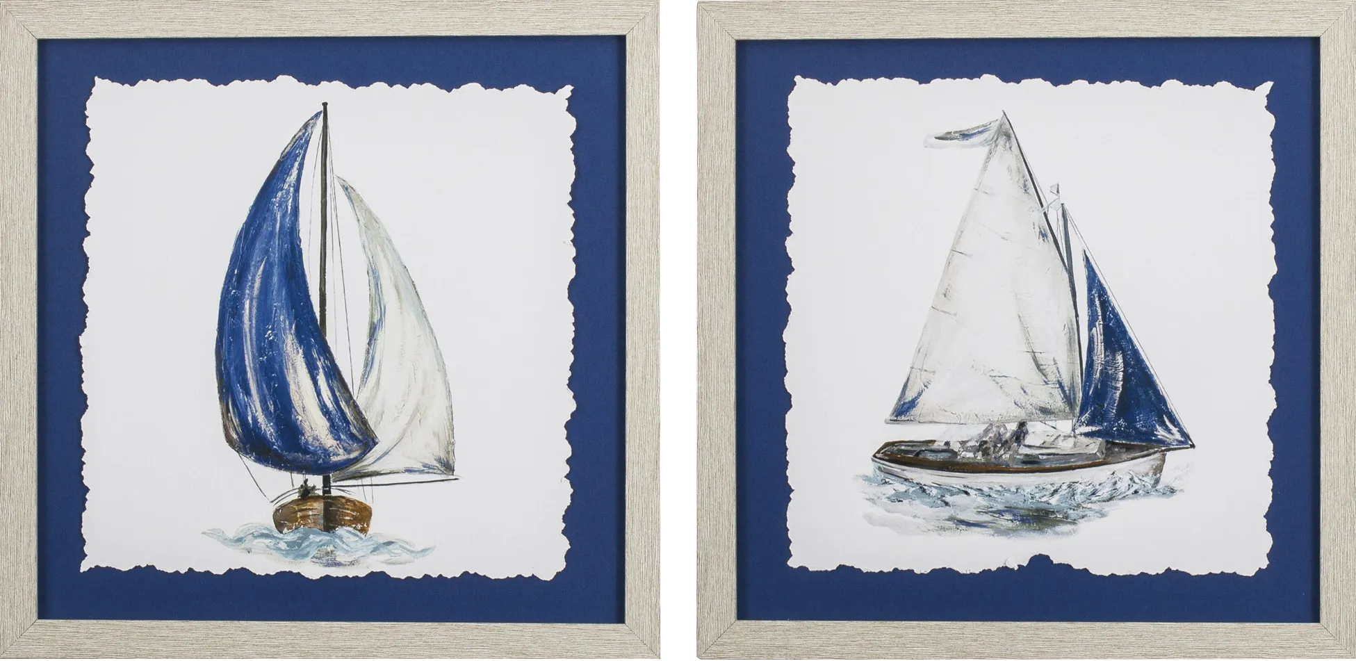 Camelthorn Blue Artwork, Set of 2 - Thumbnail - Image 1
