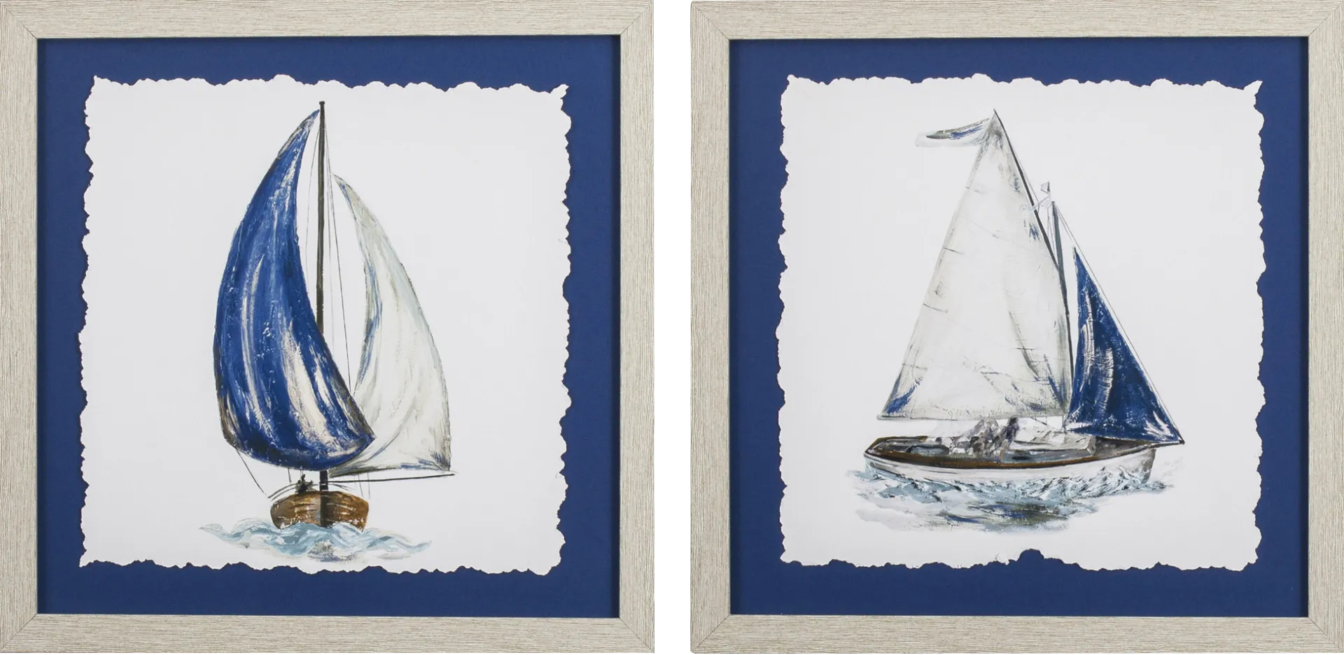 Camelthorn Blue Artwork, Set of 2 - Image 1