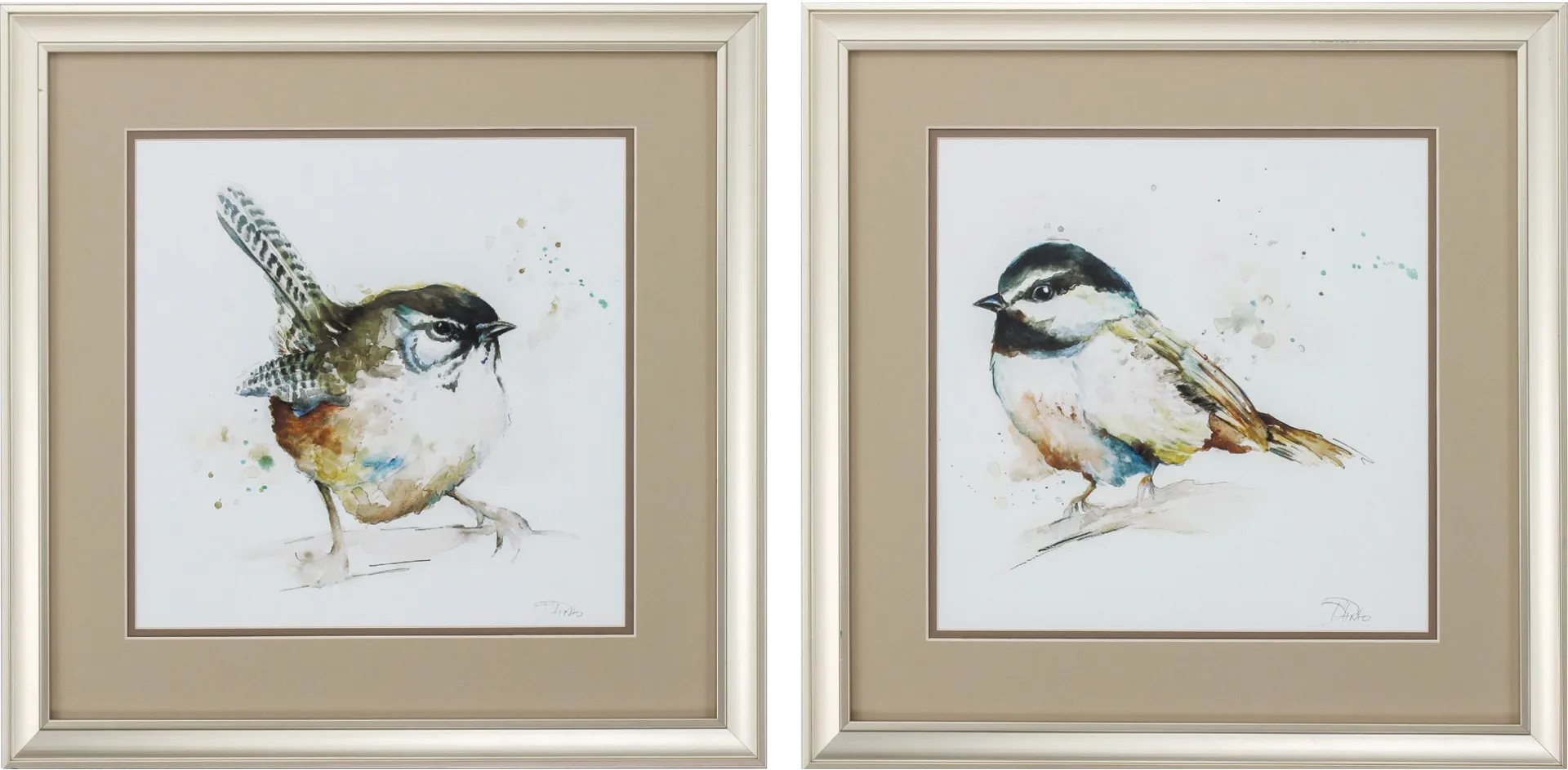 Ledroit Beige Artwork, Set of 2 - Image 1