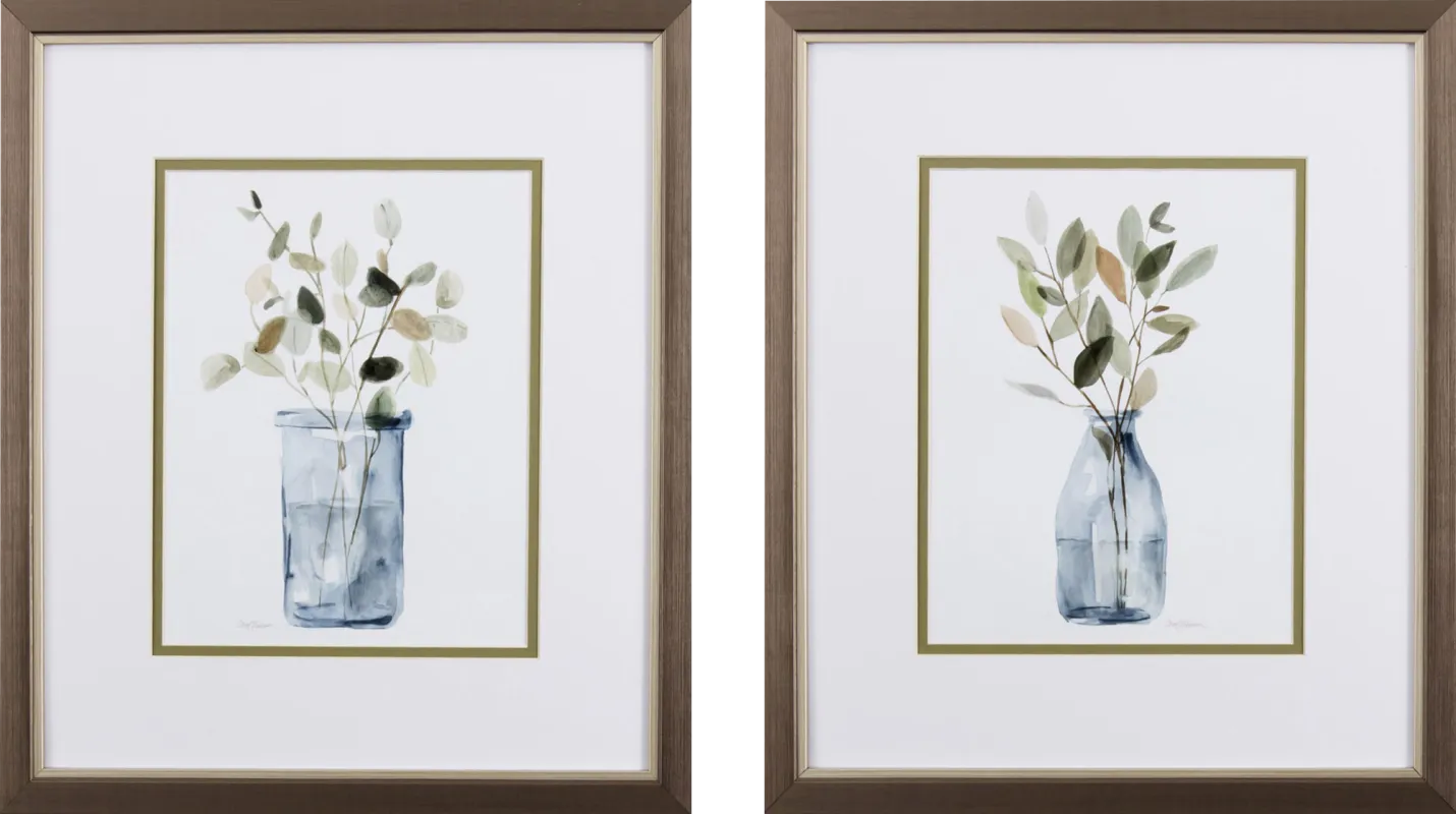 Falesco Blue Artwork, Set of 2