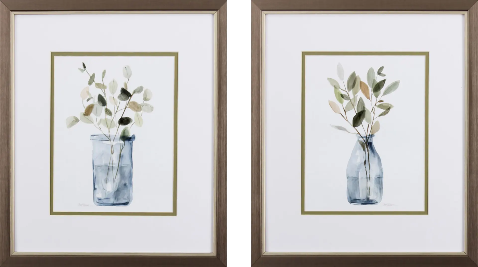 Falesco Blue Artwork, Set of 2