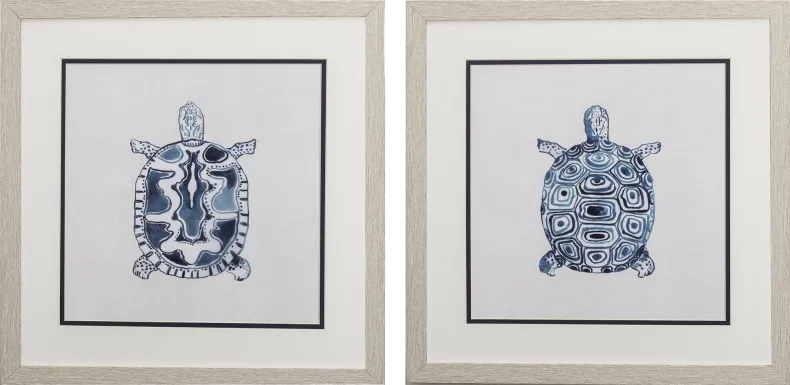 Dinsmore Blue Artwork, Set of 2