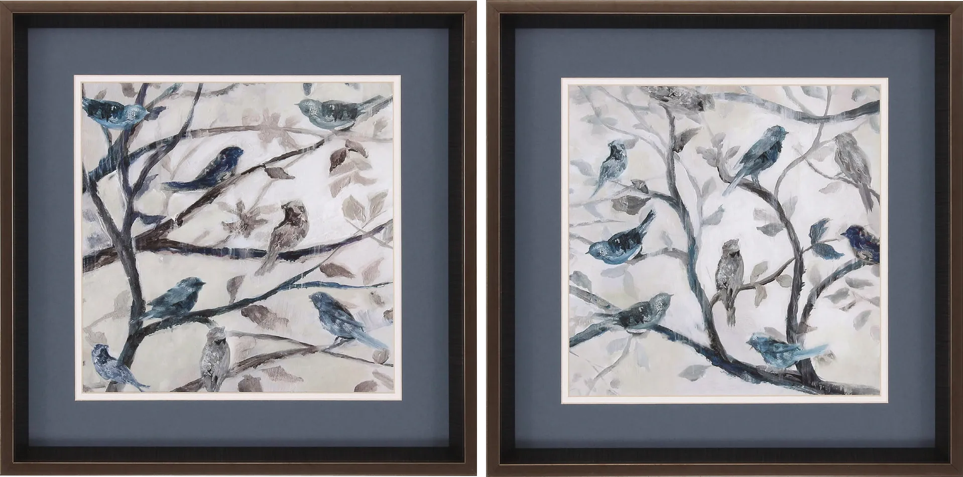 Elianto Blue Artwork, Set of 2 - Image 1